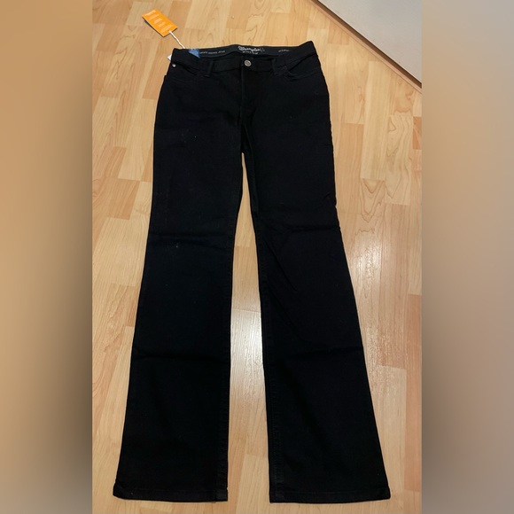 Wranglers NEW Bootcut Riding Black Wrangler URJ Willow Fremont Jeans 13 x36” NWT - Picture 2 of 5
